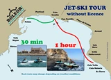 Jet-ski tour / Jet-ski Cala Gamba
